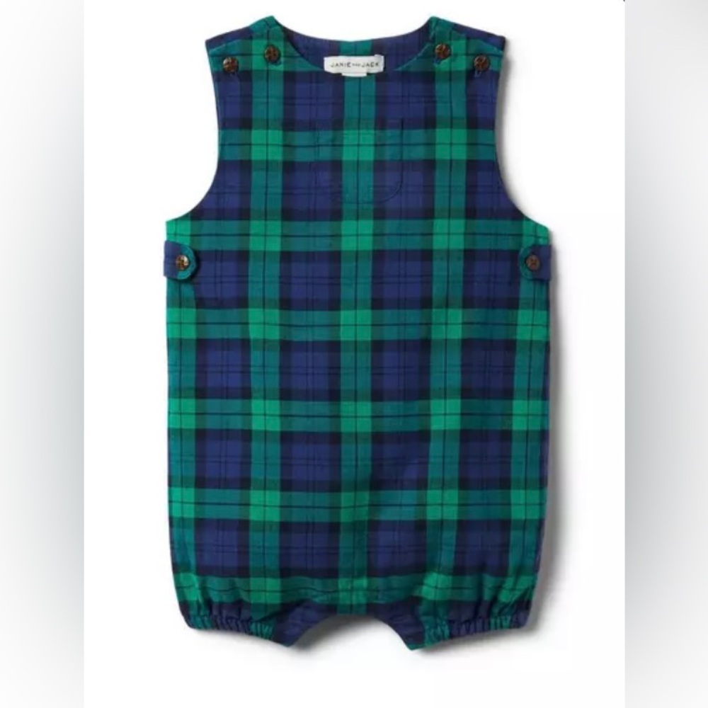 Baby Plaid Romper
